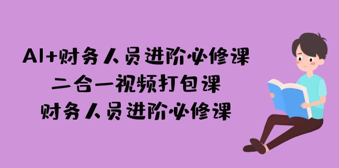 AI + 财务人员进阶必修课二合一视频打包课，财务人员进阶必修课-启航188资源站