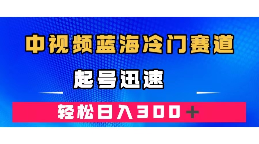 中视频蓝海冷门赛道，韩国视频奇闻解说，起号迅速，日入300＋-启航188资源站