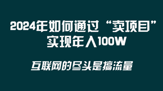 2024年如何通过“卖项目”实现年入100W-启航188资源站