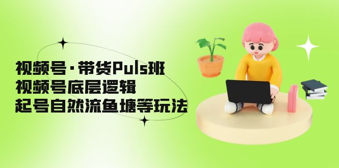 （5027期）视频号·带货Puls班，视频号底层逻辑，起号自然流鱼塘等玩法-启航188资源站