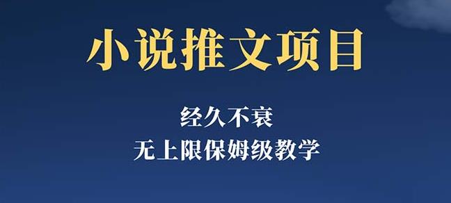 经久不衰的小说推文项目，单号月5-8k，保姆级教程，纯小白都能操作-启航188资源站