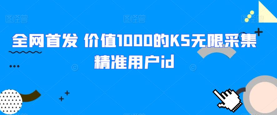 全网首发 价值1000的KS无限采集精准用户id-启航188资源站