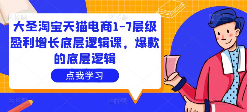 大圣淘宝天猫电商1-7层级盈利增长底层逻辑课，爆款的底层逻辑-启航188资源站