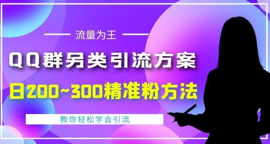 价值888的QQ群另类引流方案，半自动操作日200~300精准粉方法【视频教程】-启航188资源站