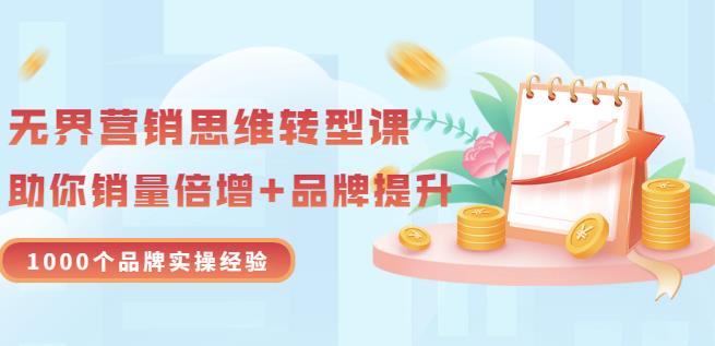 无界营销思维转型课：1000个品牌实操经验，助你销量倍增（20节视频）-启航188资源站