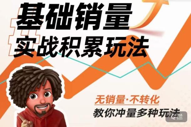 内功丨淘系基础销量实战积累玩法，无销量·不转化，教你冲量多种玩法-启航188资源站