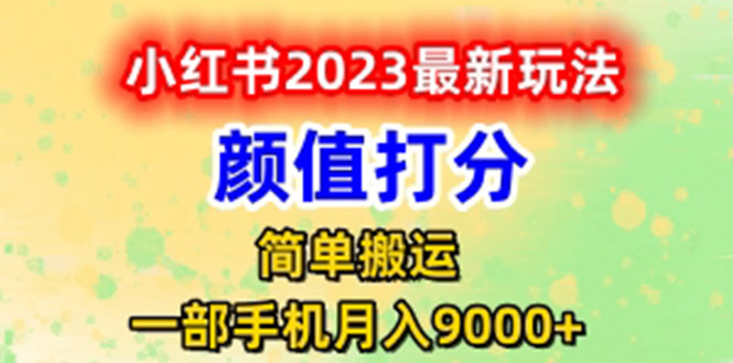 （6087期）最新小红书颜值打分玩法，日入300+闭环玩法-启航188资源站