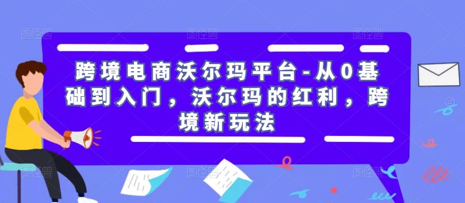 跨境电商沃尔玛平台-从0基础到入门，沃尔玛的红利，跨境新玩法-启航188资源站