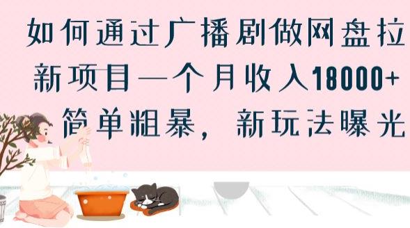 如何通过广播剧做网盘拉新项目一个月收入18000+，简单粗暴，新玩法曝光【揭秘】-启航188资源站