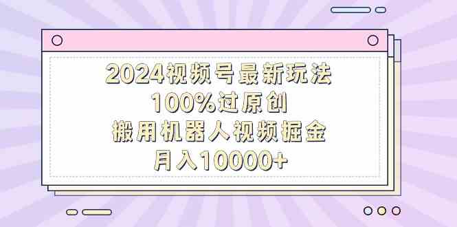 （9151期）2024视频号最新玩法，100%过原创，搬用机器人视频掘金，月入10000+-启航188资源站