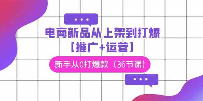 （9286期）电商 新品从上架到打爆【推广+运营】，新手从0打爆款（36节课）-启航188资源站