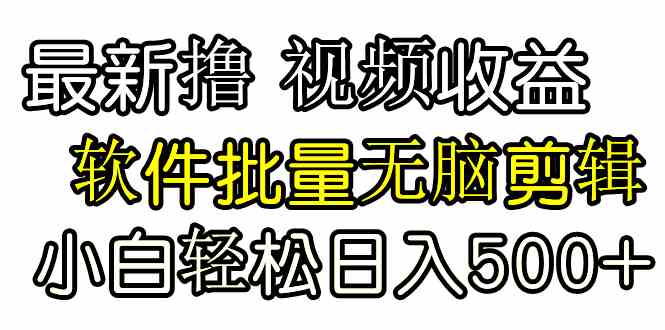 （9569期）发视频撸收益，软件无脑批量剪辑，第一天发第二天就有钱-启航188资源站