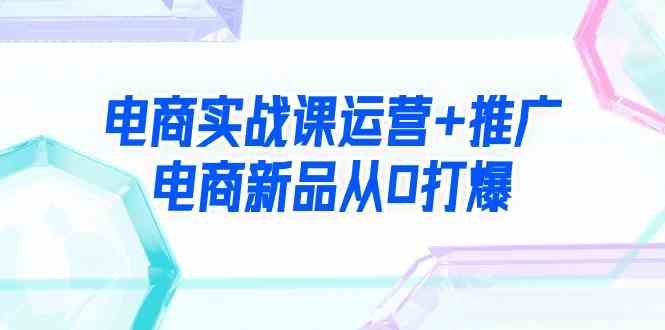 （9313期）电商实战课运营+推广，电商新品从0打爆（99节视频课）-启航188资源站