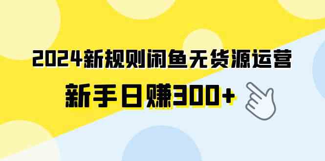 （9522期）2024新规则闲鱼无货源运营新手日赚300+-启航188资源站