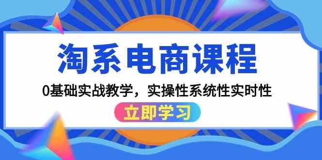 淘系电商课程，0基础实战教学，实操性系统性实时性（15节课）-启航188资源站