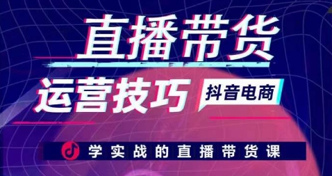 直播带货运营技巧，学实战的直播带货课-启航188资源站