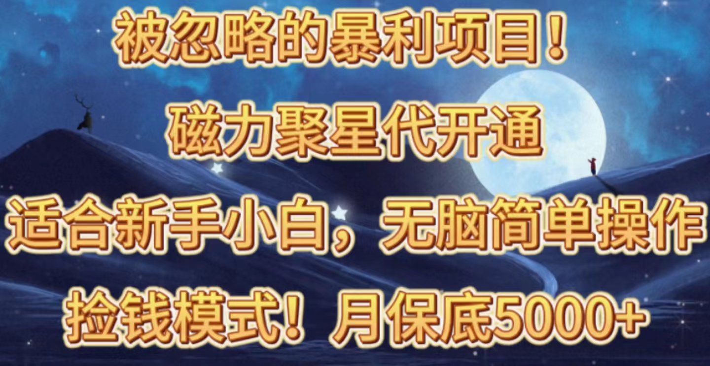 （10245期）被忽略的暴利项目！磁力聚星代开通捡钱模式，轻松月入五六千-启航188资源站