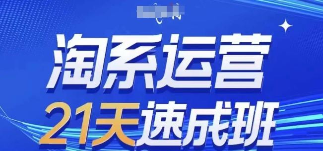 淘系运营21天速成班(更新24年6月)，0基础轻松搞定淘系运营，不做假把式-启航188资源站