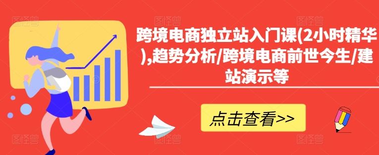 跨境电商独立站入门课(2小时精华),趋势分析/跨境电商前世今生/建站演示等-启航188资源站