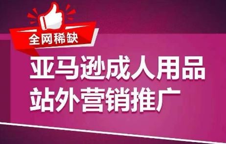 全网稀缺！亚马逊成人用品站外营销推广，​教你引爆站外流量，开启爆单模式-启航188资源站