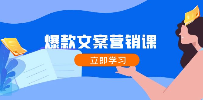 爆款文案营销课：公域转私域，涨粉成交一网打尽，各行业人士必备-启航188资源站