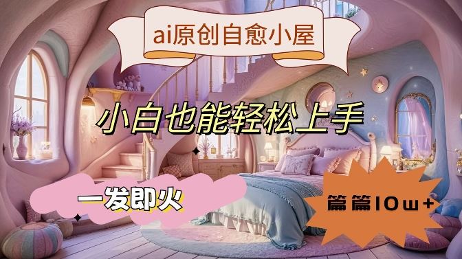 ai原创治愈小屋，小白也能轻松上手，一发即火，篇篇10w+【揭秘】-启航188资源站