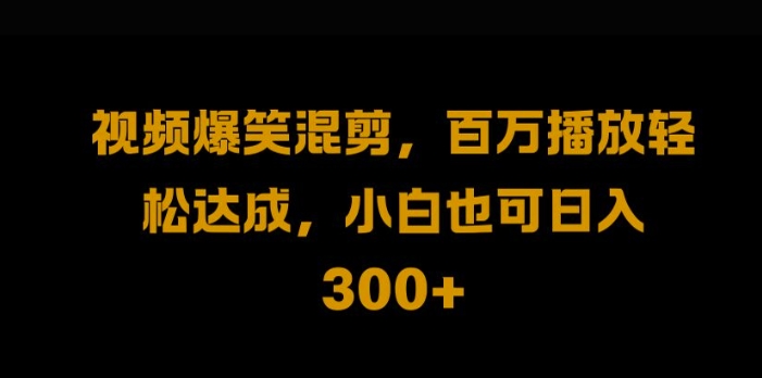 视频号零门槛，爆火视频搬运后二次剪辑，轻松达成日入1k【揭秘】-启航188资源站