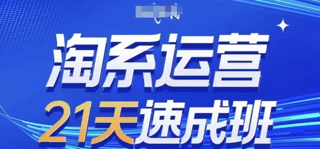 淘系运营21天速成班(更新24年9月)，0基础轻松搞定淘系运营，不做假把式-启航188资源站