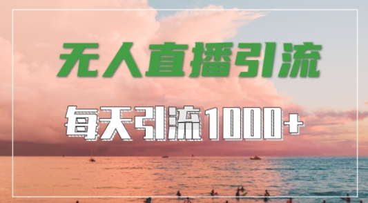 抖音快手视频号全平台通用，无人直播引流法，超暴力引流1000+高质量精准创业粉【揭秘】-启航188资源站