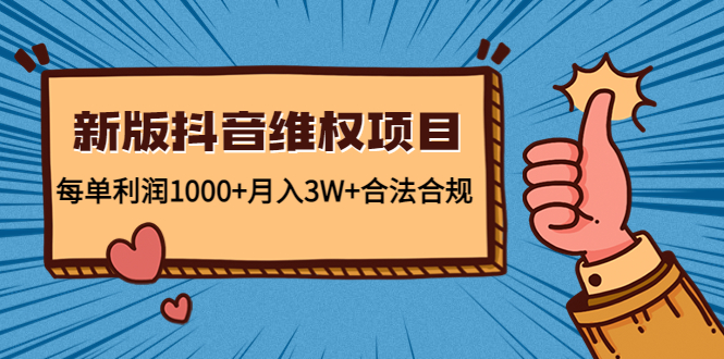 新版抖音维全项目：每单利润1000+月入3W+合法合规！-启航188资源站