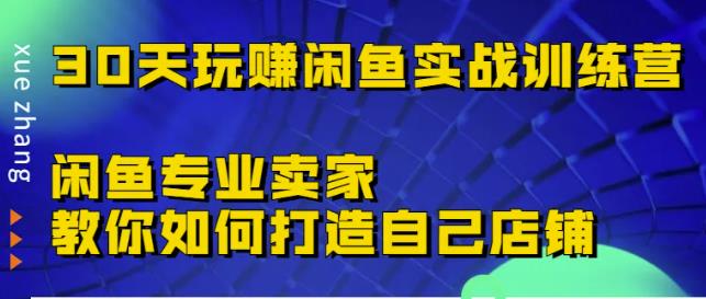 30天玩赚闲鱼实战训练营，闲鱼专业卖家教你如何打造自己店铺￼-启航188资源站