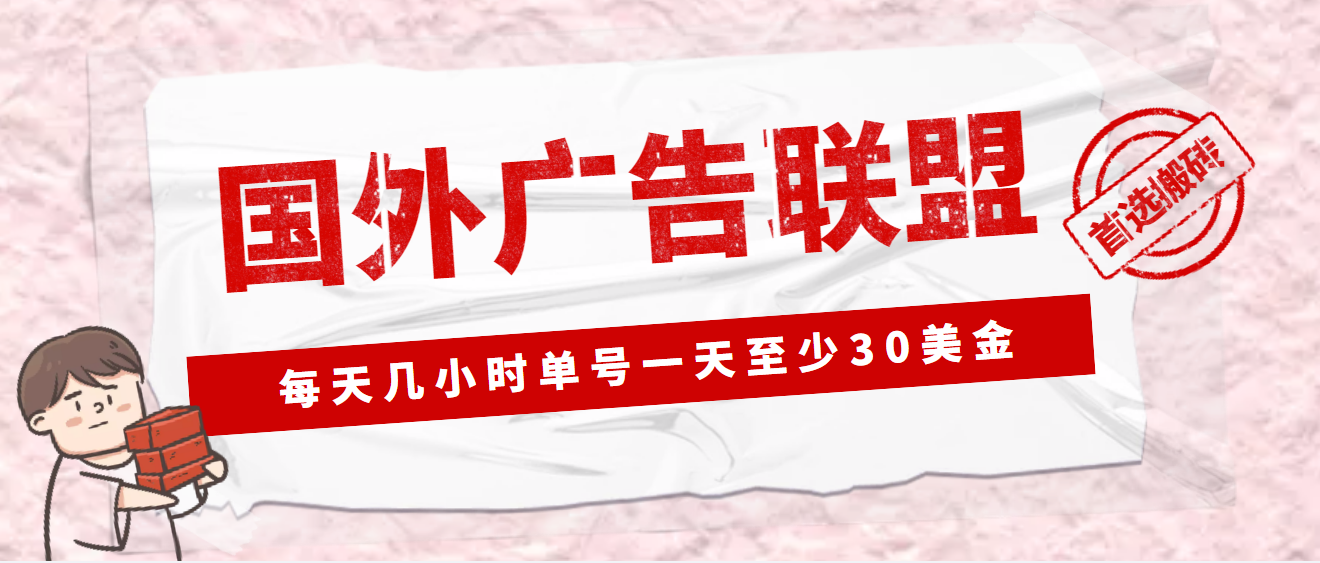 （4662期）外面收费1980最新国外LEAD广告联盟搬砖项目，单号一天至少30美金(详细教程)-启航188资源站