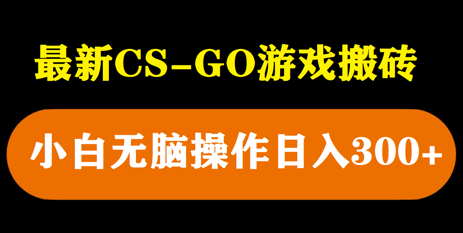 （5760期）最新csgo游戏搬砖游戏，无需挂机小白无脑也能日入300+-启航188资源站