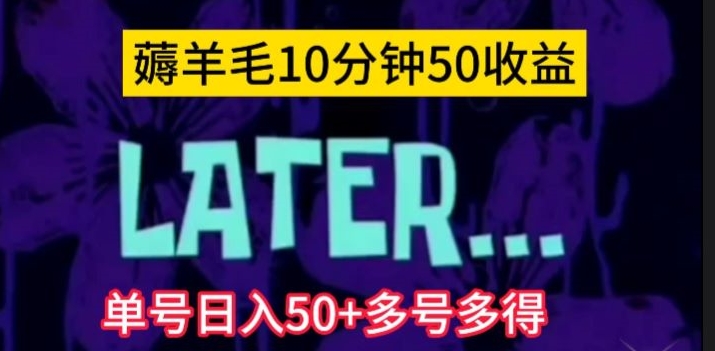 美团薅羊毛玩法，单号日入50+多号多得【仅揭秘】-启航188资源站