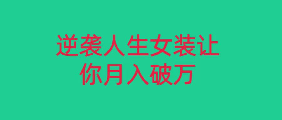 小红书女装无货源月入过万，只要努力就会有成效！-启航188资源站