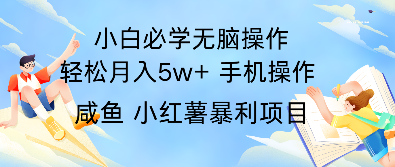 全网首发2024最暴利手机操作项目，简单无脑操作，每单利润最少500+-启航188资源站