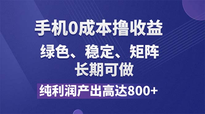 （11976期）纯利润高达800+，手机0成本撸羊毛，项目纯绿色，可稳定长期操作！-启航188资源站