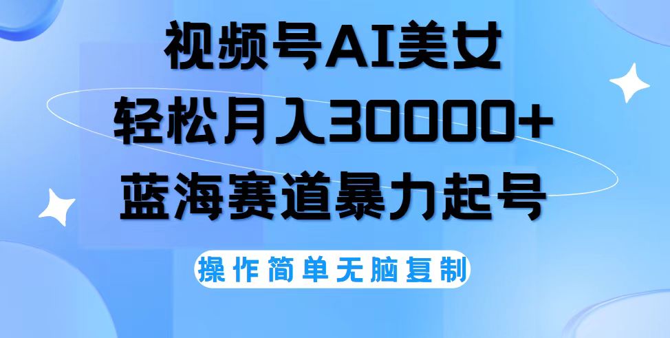 （12125期）视频号AI美女跳舞，轻松月入30000+，蓝海赛道，流量池巨大，起号猛，无…-启航188资源站