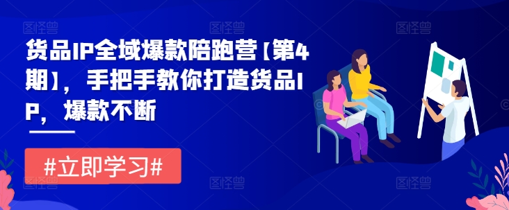 货品IP全域爆款陪跑营【第4期】，手把手教你打造货品IP，爆款不断-启航188资源站