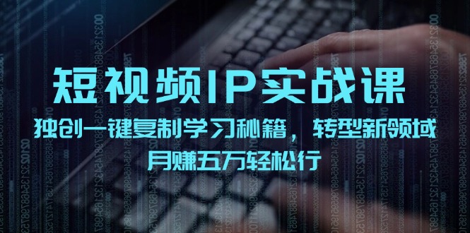 （12193期）短视频 IP实战课，独创一键复制学习秘籍，转战新领域，月赚五万轻松行-启航188资源站