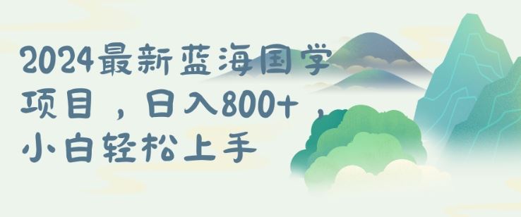 国学项目，长期蓝海可矩阵，从0-1的过程【揭秘】-启航188资源站