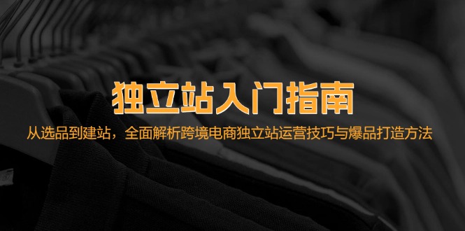 （12882期）独立站入门指南：从选品到建站，全面解析跨境电商独立站运营技巧与爆品…-启航188资源站