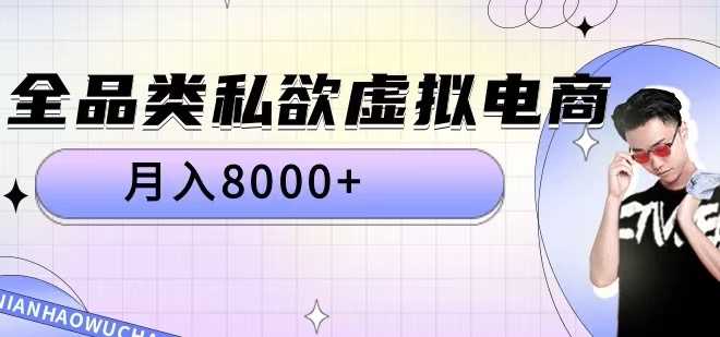 全品类私欲虚拟电商，月入8000+【揭秘】-启航188资源站