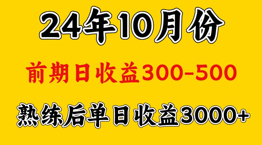 高手是怎么赚钱的.前期日收益500+熟练后日收益3000左右-启航188资源站