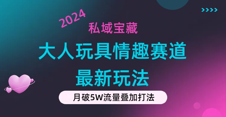 私域宝藏：大人玩具情趣赛道合规新玩法，零投入，私域超高流量成单率高-启航188资源站