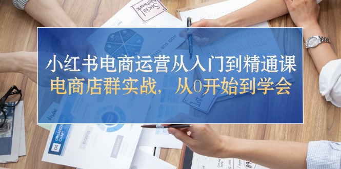 （10937期）小红书电商运营从入门到精通课，电商店群实战，从0开始到学会-启航188资源站