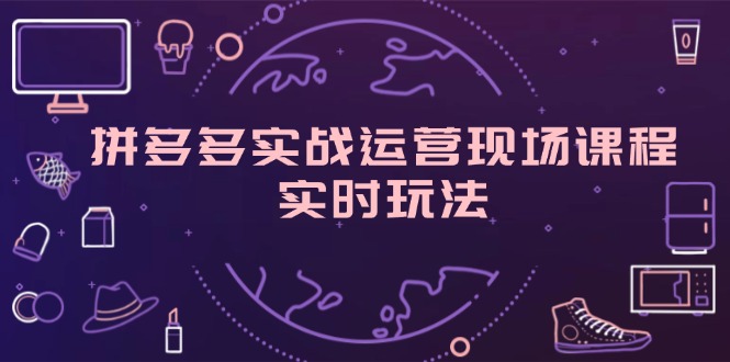 （11759期）拼多多实战运营现场课程，实时玩法，爆款打造，选品、规则解析-启航188资源站