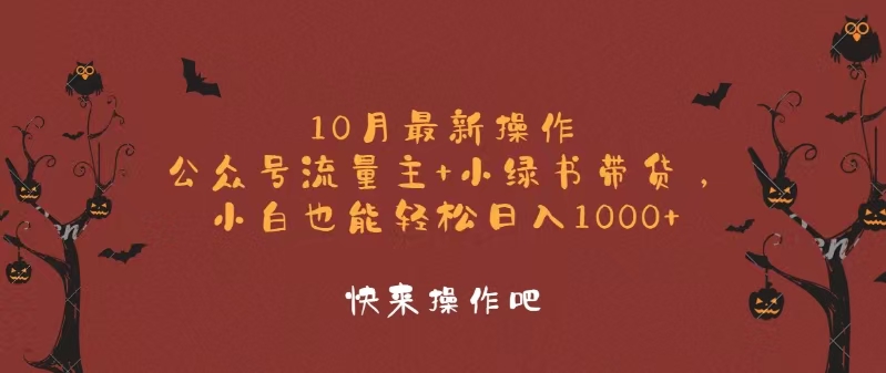 （12977期）10月最新操作，公众号流量主+小绿书带货，小白轻松日入1000+-启航188资源站