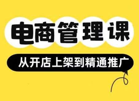 小红书&闲鱼开店从开店上架到精通推广，电商管理课-启航188资源站