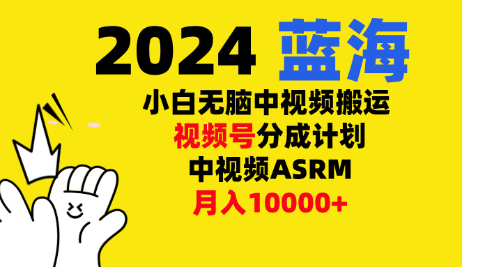 小白无脑复制-中视频视频号-分成计中视频ASRM-启航188资源站